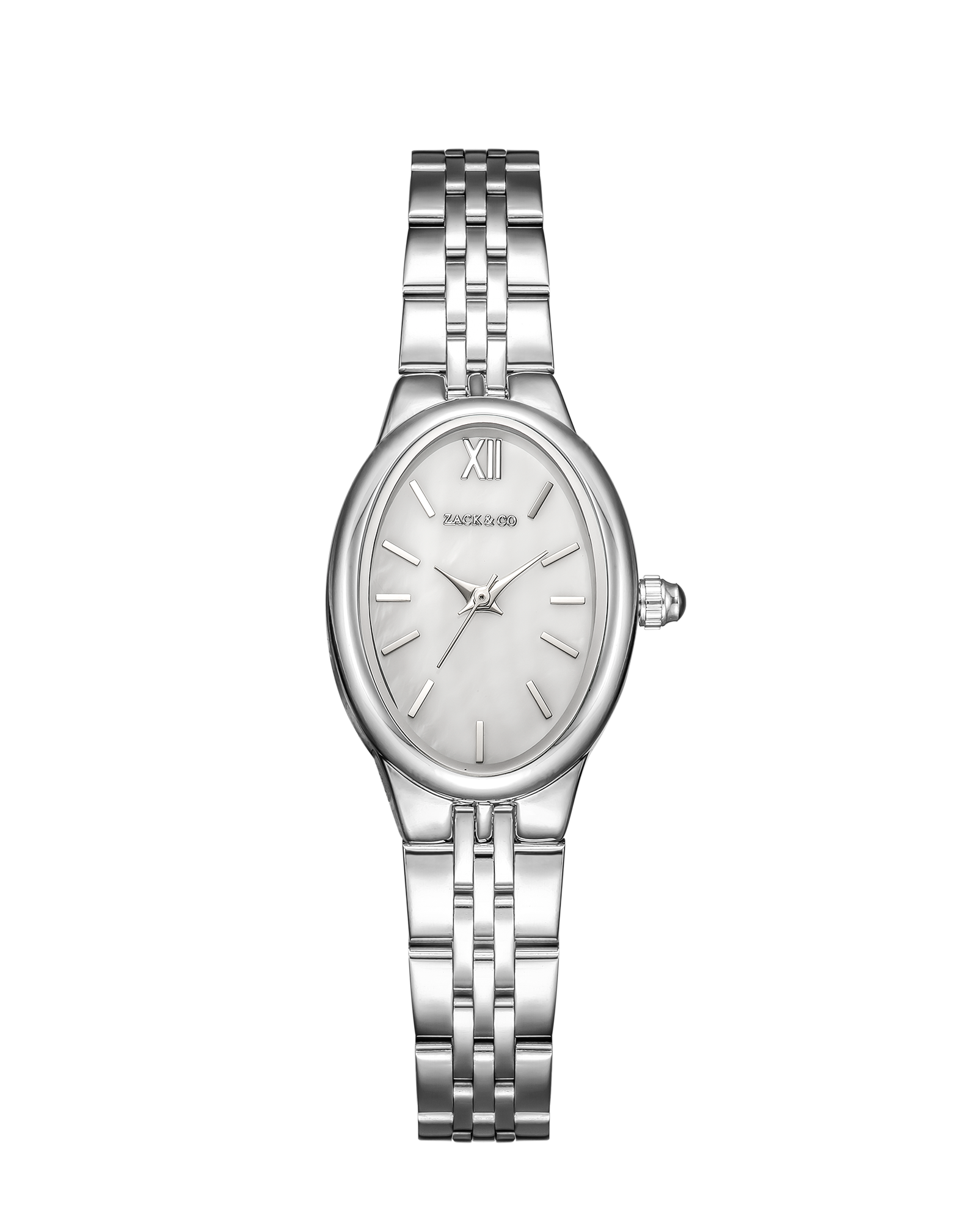 Montre Ophélie - Argent, Blanc