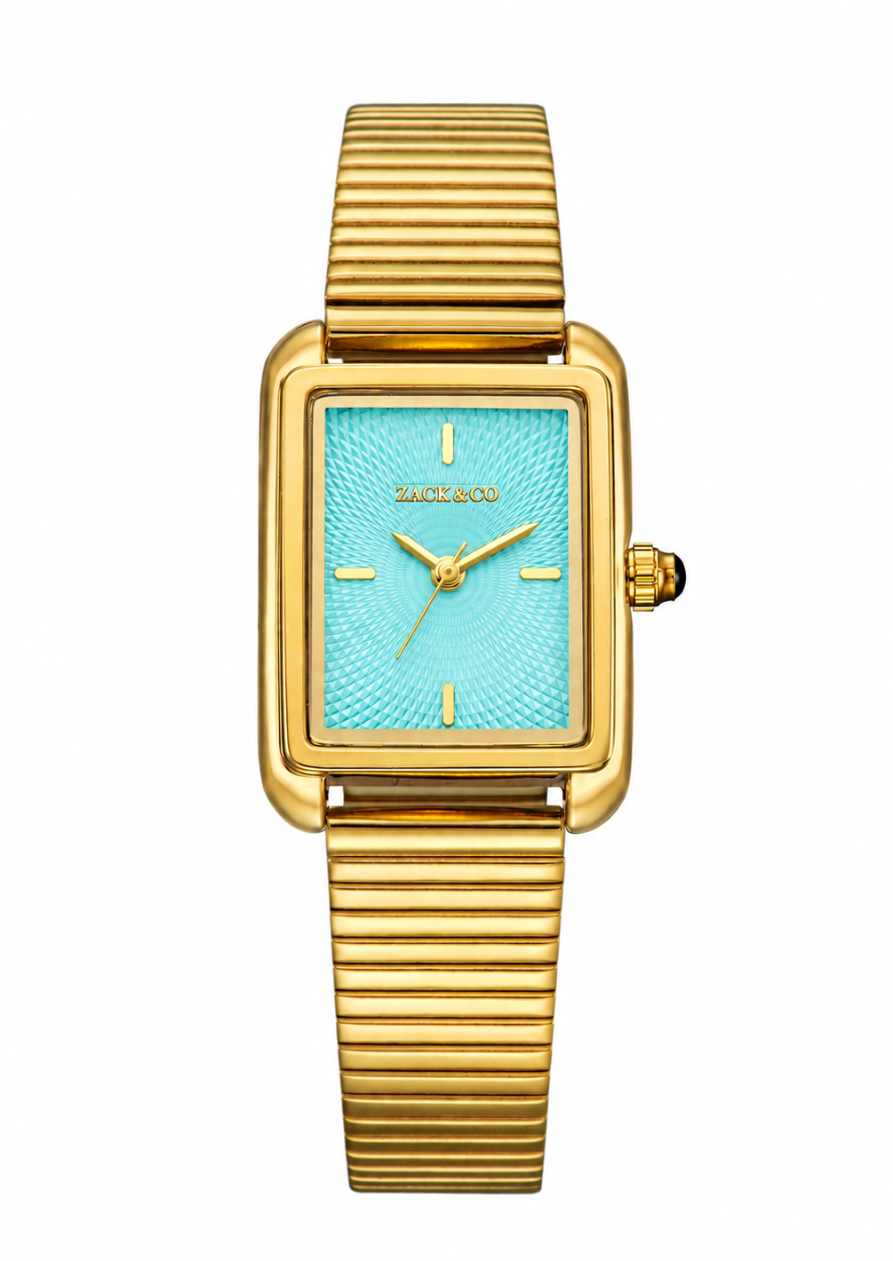 Montre Iris - Dorée, Turquoise