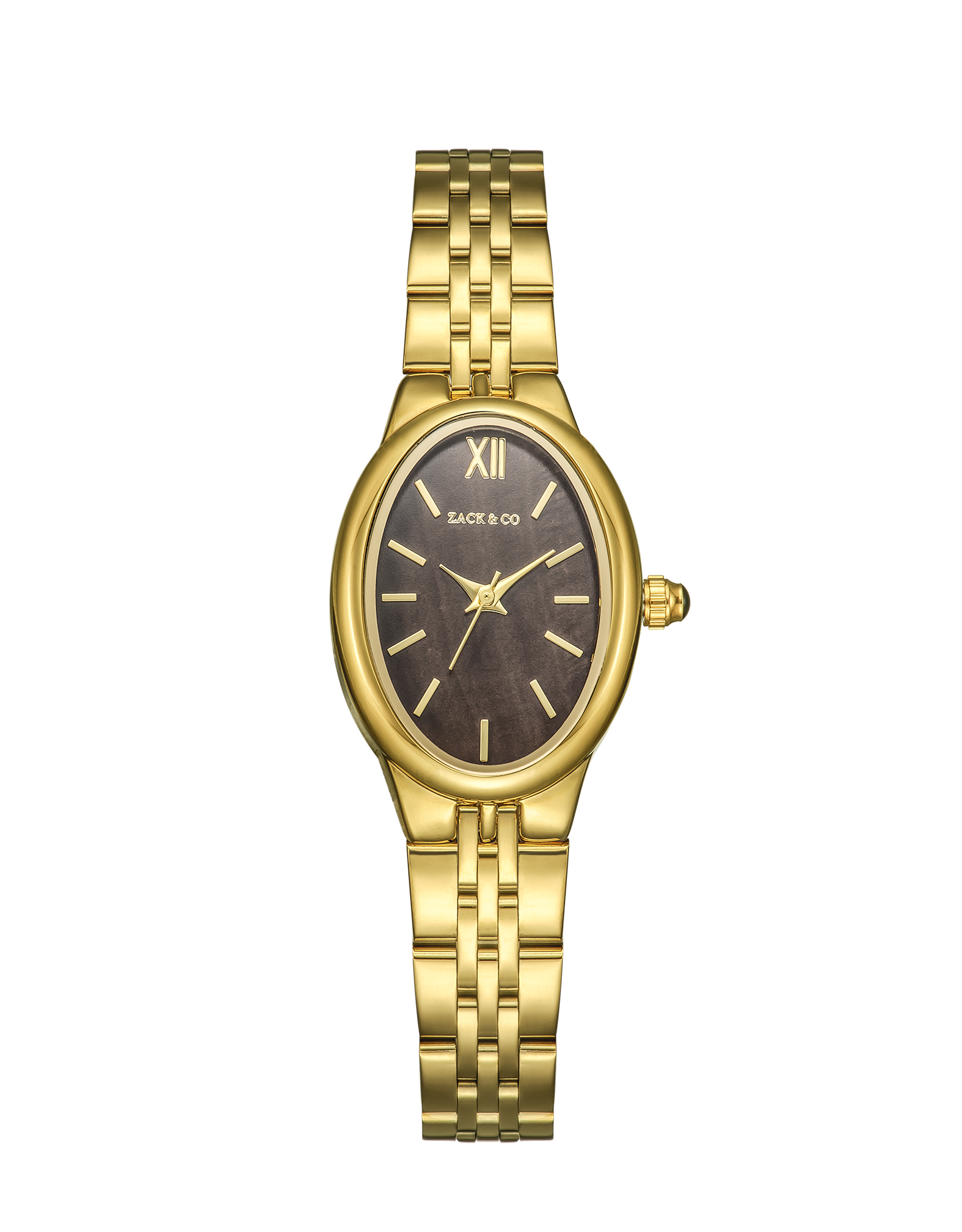 Montre Ophélie - Dorée, Marron