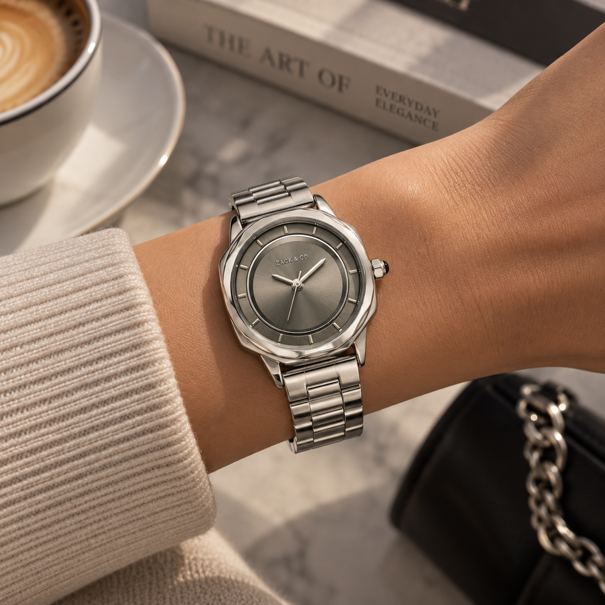 Montre Victoire - Argent, Gris