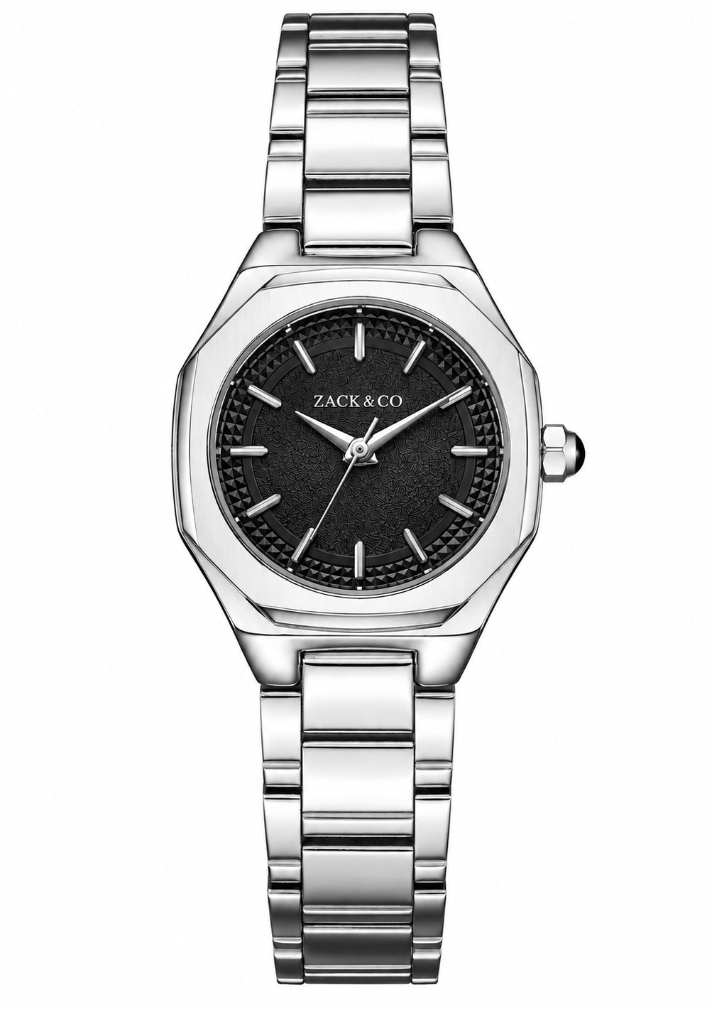 Montre Jeanne - Argent, Noir