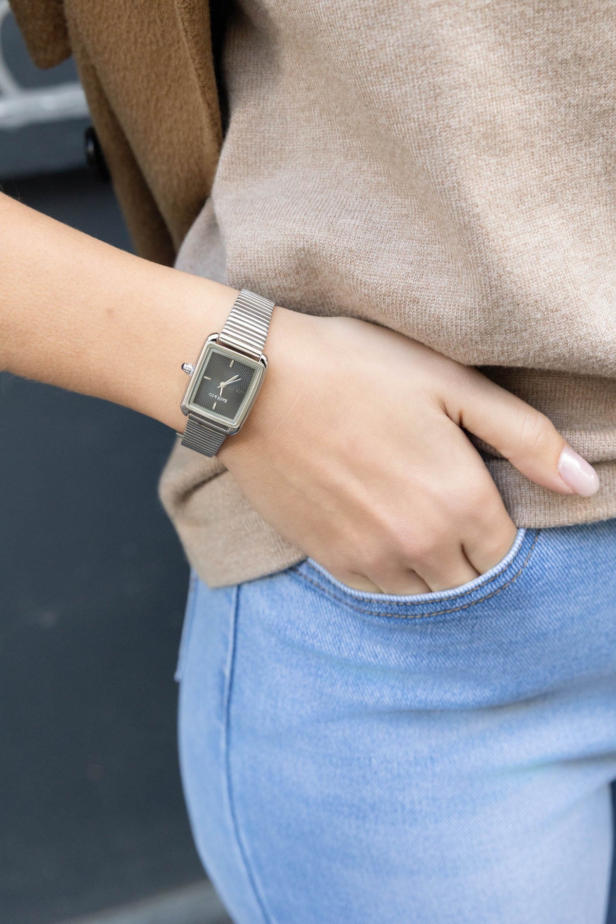 Montre Iris - Argent, Noir