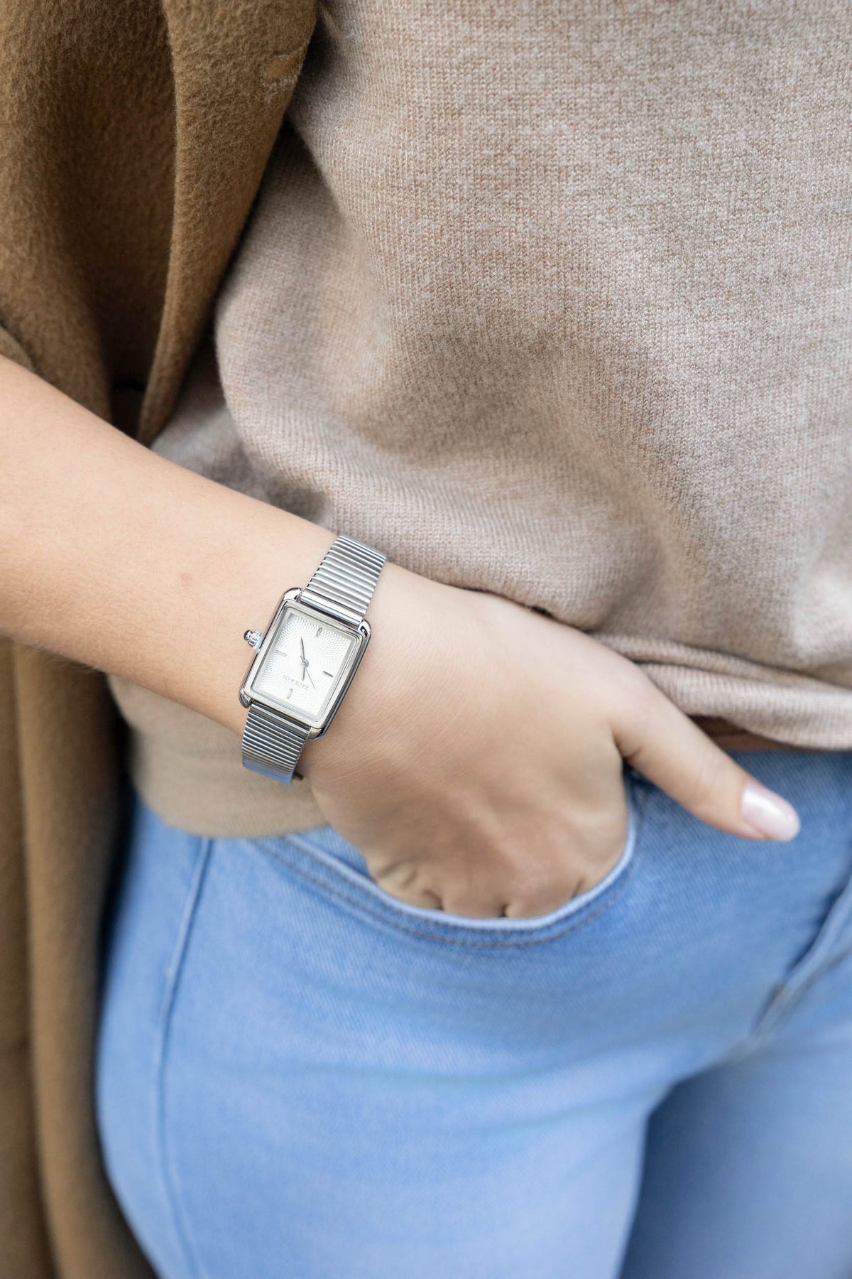 Montre Iris - Argent, Blanc
