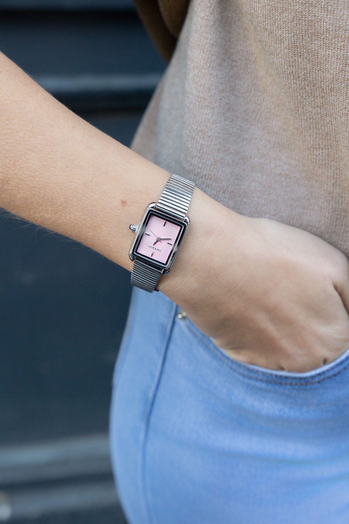 Montre Iris - Argent, Rose