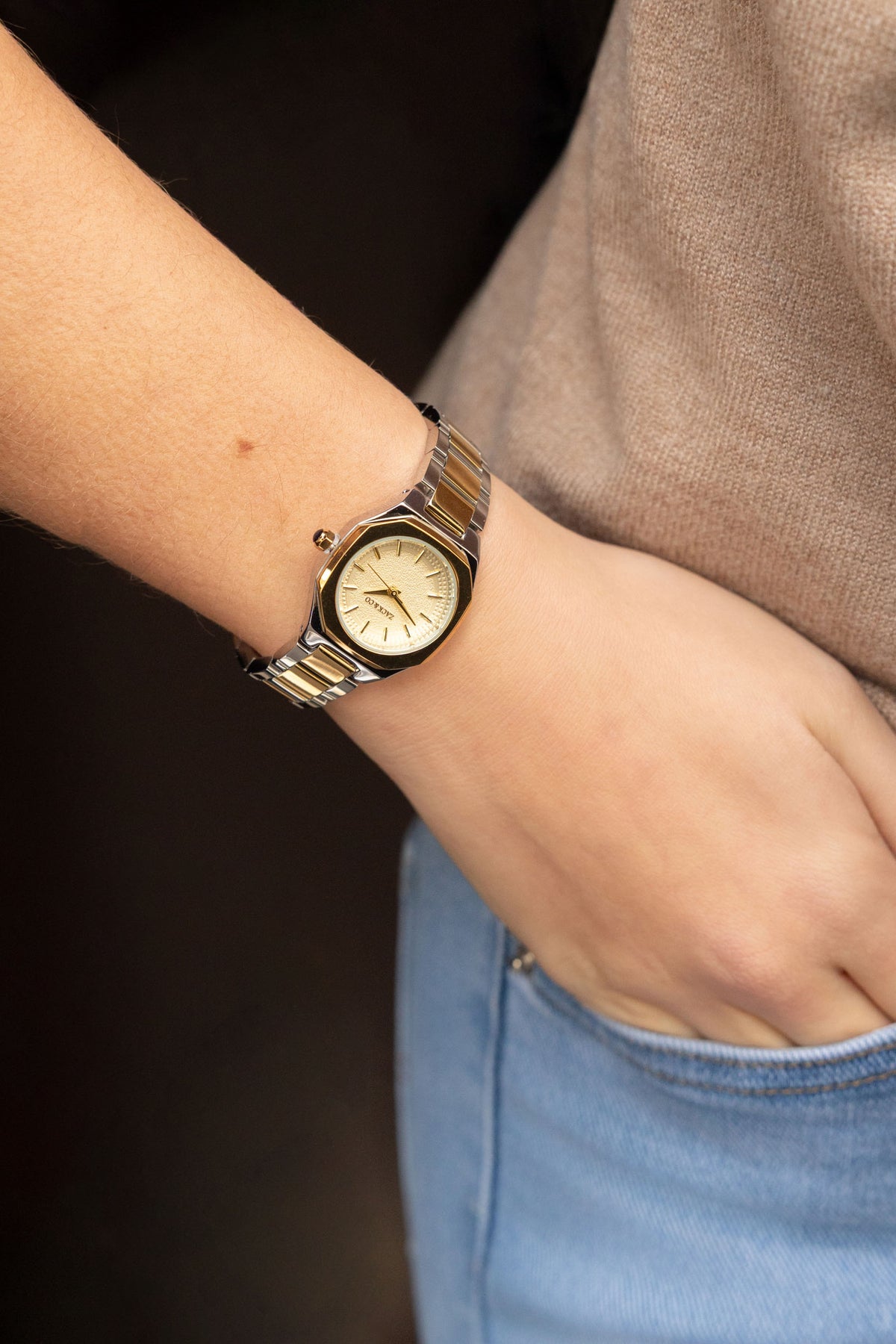 Montre Jeanne - Bicolore, Doré